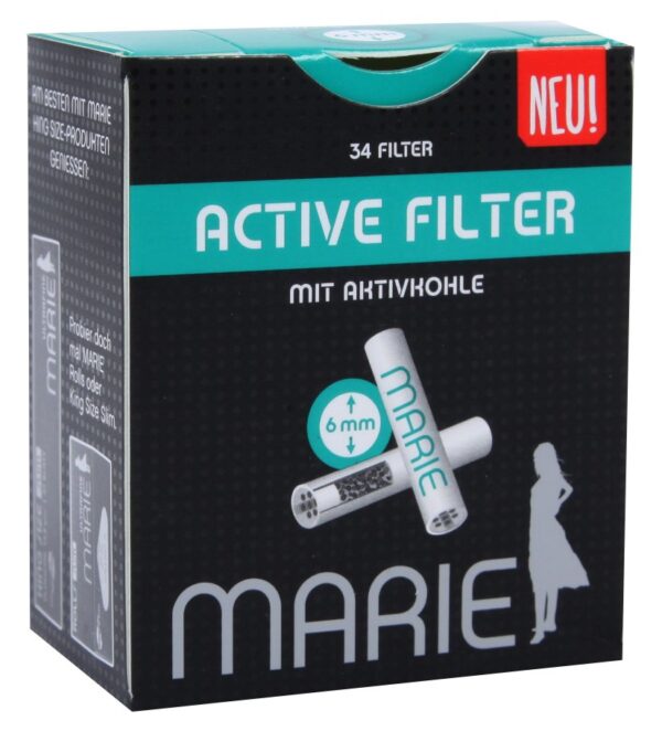 Marie Slim Aktivkohlefilter 6mm/34 st