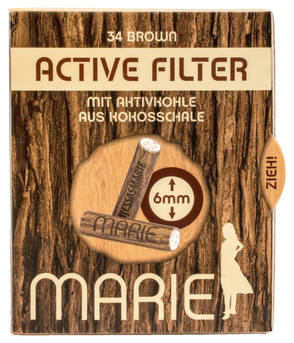 Marie Active Filter Brown mit Aktivkohle 6mm 34stk – Bild 2