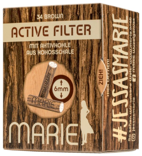 Marie Active Filter Brown mit Aktivkohle 6mm 34stk – Bild 3