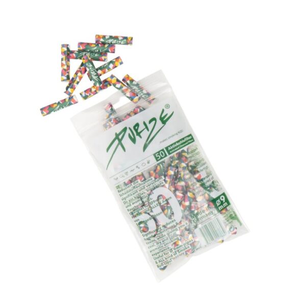 PURIZE REGULAR 8mm ACTIVE CHARCOAL FILTERS - MIX COLOUR x50 pcs