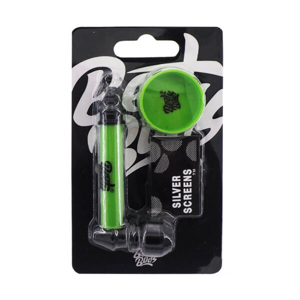 Best Buds Pipsy Metal Pipe with Mini Grinder Mix Colors – Bild 4
