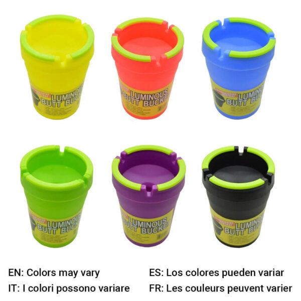Luminous Butt Bucket Glow-In-The-Dark Ashtray Mix Colors – Bild 3