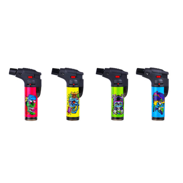 Champ High Colorful Skull Wind Flame Lighters - Image 3