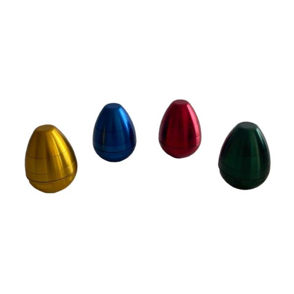 Aluminium Egg Grinder 58mm Mixed Colors 4 parts - Image 2