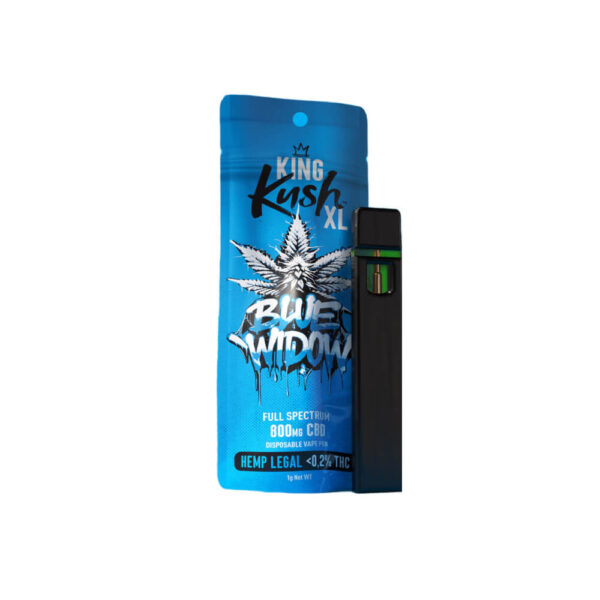 King Kush XL CBD Vape Pen Blue Widow, 800 mg CBD, 1 ml