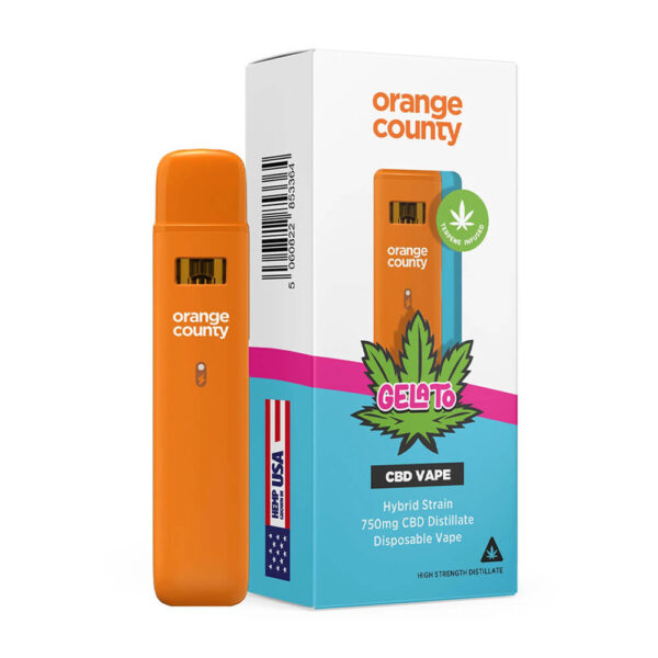 Orange County CBD 1ml Cali Disposables 750mg CBD Gelato