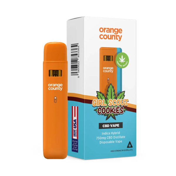 Orange County CBD 1ml Cali Disposables 750mg Girl Scout Cookies